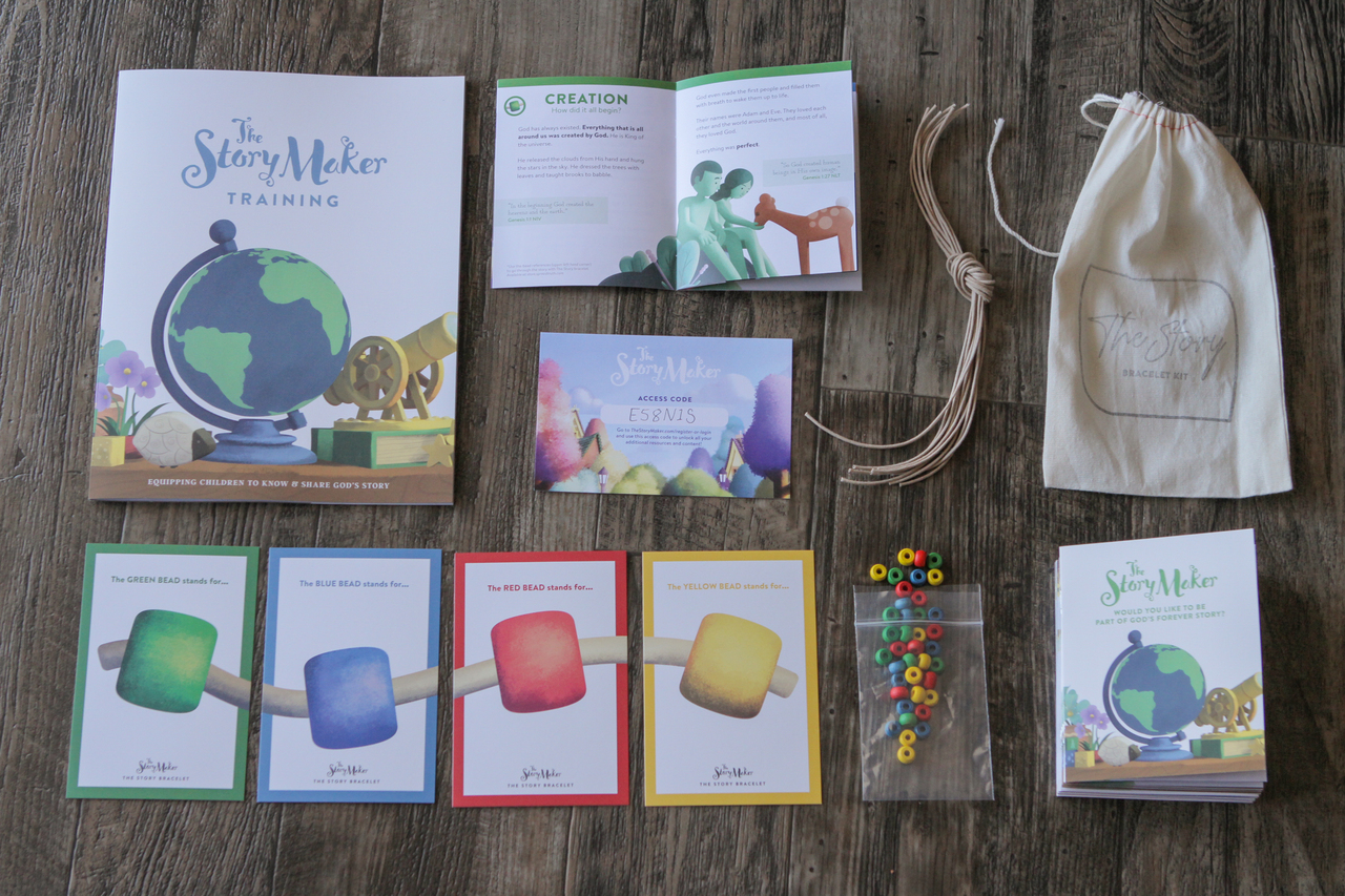 Contents of The Story Maker Training Kit
